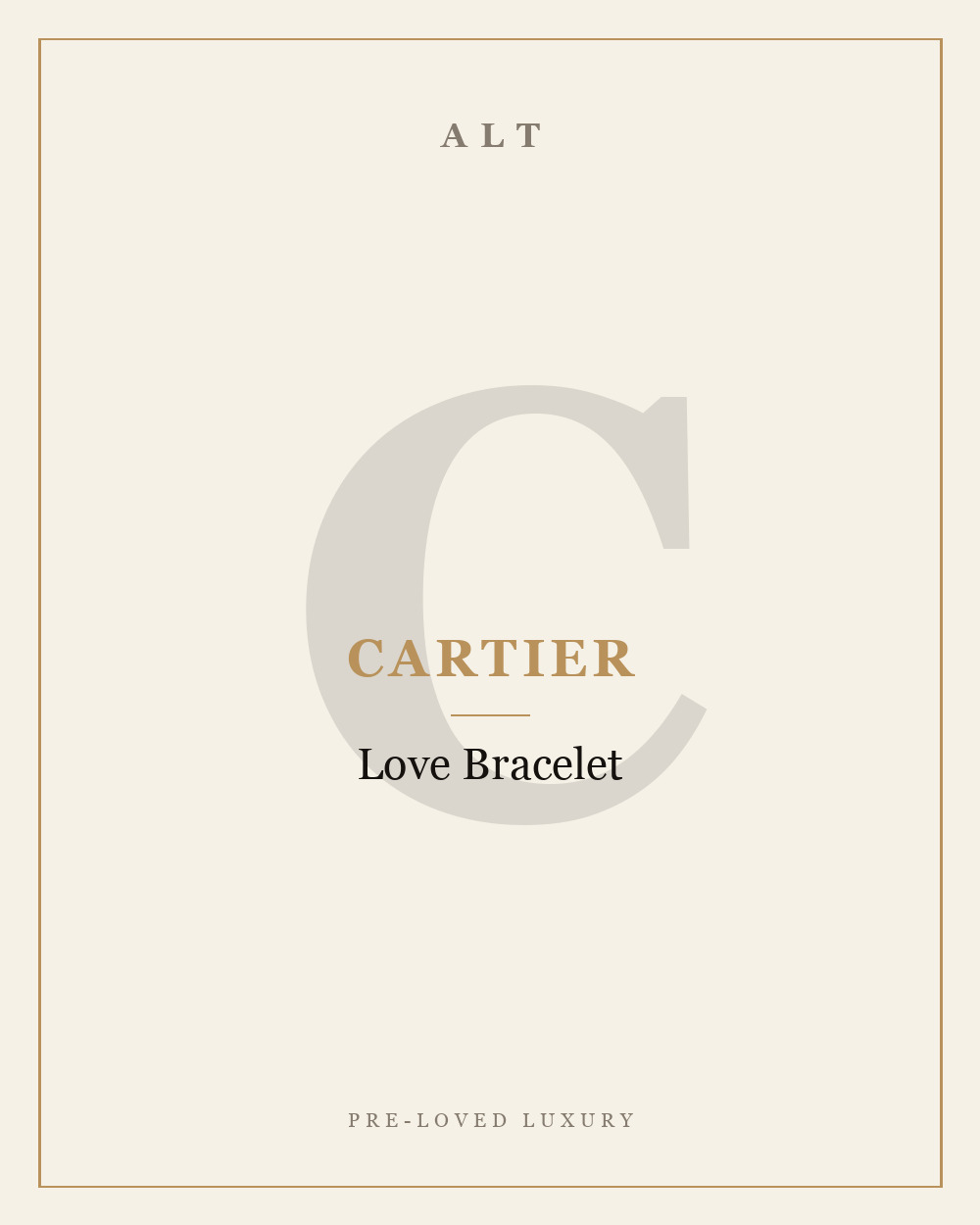 Cartier Love Bracelet Vàng 18K